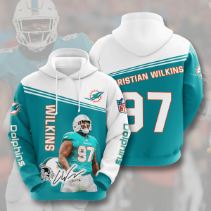 Christian Wilkins Miami Dolphins 3D Printed Hoodie/Zipper Hoodie