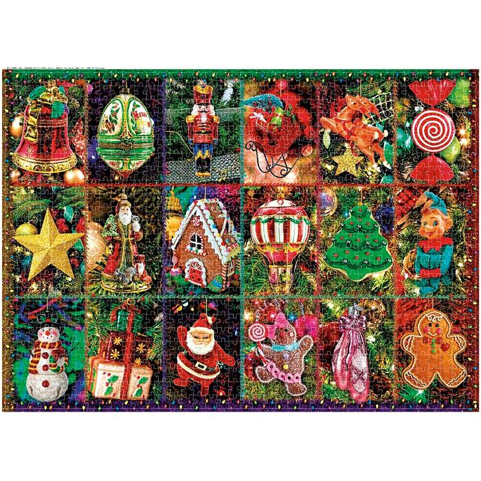 Plaza Christmas Lights Jigsaw Puzzle Set