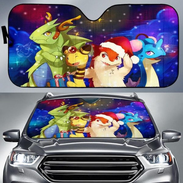 Christmas Pokemon Car Auto Sun Shade