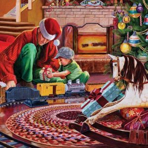 Christmas Tree Train Jigsaw Puzzle Set