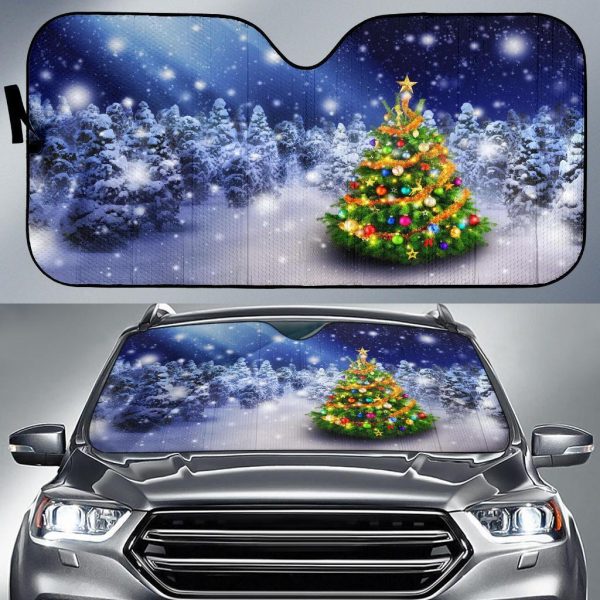 Christmas Trees Car Auto Sun Shade