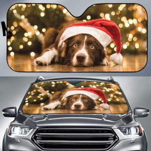 Christmas Year Cute Dogs 1 Car Auto Sun Shade