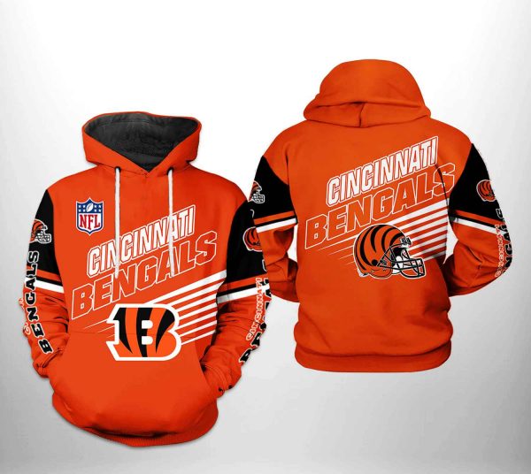 Cincinnati Bengals NFL Team 3D Printed Hoodie/Zipper Hoodie