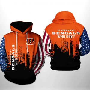 Cincinnati Bengals NFL Team US 3D Printed Hoodie/Zipper Hoodie