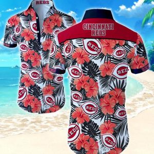 Cincinnati Reds Hawaiian Shirt Summer Button Up