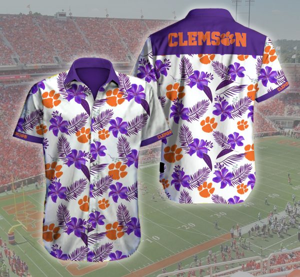 Clemson Tigers Football Hawaiian Shirt Summer Button Up