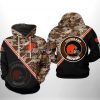 Cleveland Browns NFL Camo Team 3D Printed Hoodie/Zipper Hoodie