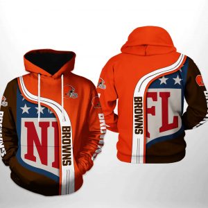 Cleveland Browns NFL Team 3D Printed Hoodie/Zipper Hoodie