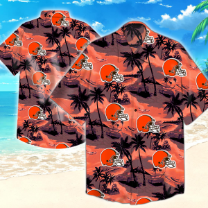 Cleveland Browns Nfl Hawaiian Shirt Summer Button Up