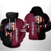 Cleveland Cavaliers NBA US Flag Skull Team 3D Printed Hoodie/Zipper Hoodie