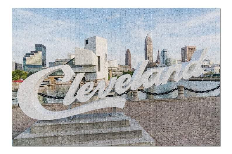 Cleveland Sign Jigsaw Puzzle Set Cleveland Sign Jigsaw Puzzle Set