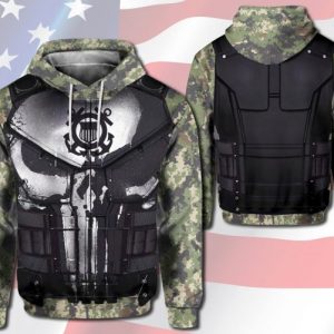 Coast Guard Veteran 3D Printed Hoodie/Zipper Hoodie