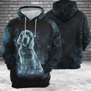 Cocker Spaniel Galaxy 3D Printed Hoodie/Zipper Hoodie