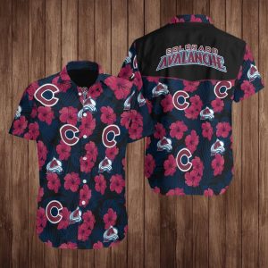 Colorado Avalanche Hockey Hawaiian Shirt Summer Button Up