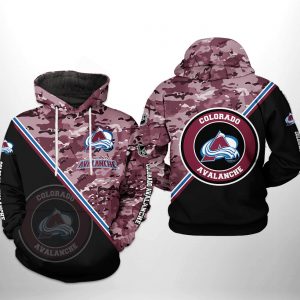 Colorado Avalanche NHL Camo Team 3D Printed Hoodie/Zipper Hoodie