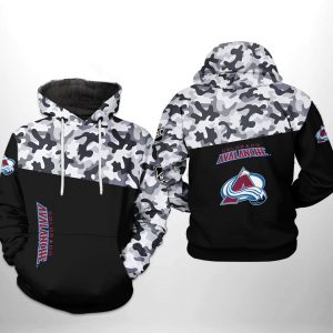 Colorado Avalanche NHL Camo Veteran 3D Printed Hoodie/Zipper Hoodie