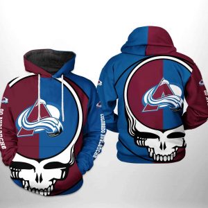 Colorado Avalanche NHL Grateful Dead 3D Printed Hoodie/Zipper Hoodie