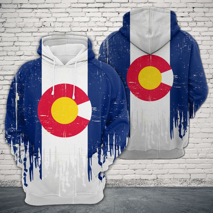 Colorado Flag 3D Printed Hoodie/Zipper Hoodie Colorado Flag 3D Printed Hoodie/Zipper Hoodie