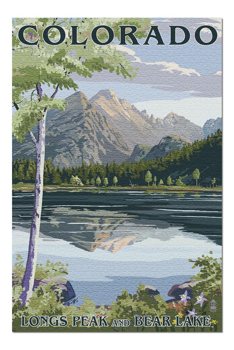Colorado Longs Peak And Bear Lake Summer Jigsaw Puzzle Set Colorado Longs Peak And Bear Lake Summer Jigsaw Puzzle Set