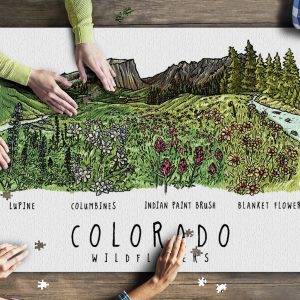 Colorado Rockies Wildflowers Jigsaw Puzzle Set