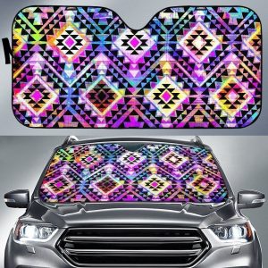 Colorful Aztec Car Auto Sun Shade