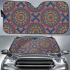 Colorful Bohemian Mandala Car Auto Sun Shade