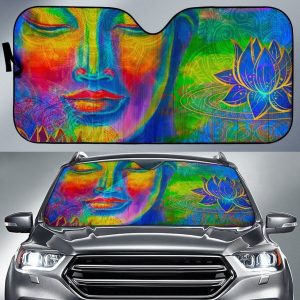 Colorful Buddha Car Auto Sun Shade
