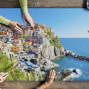 Colorful Buildings Of Cinque Terre National Park, Italy Jigsaw Puzzle Set