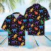 Colorful Cat Hawaiian Shirt Summer Button Up
