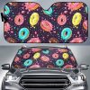 Colorful Donut Glaze Pattern Car Auto Sun Shade