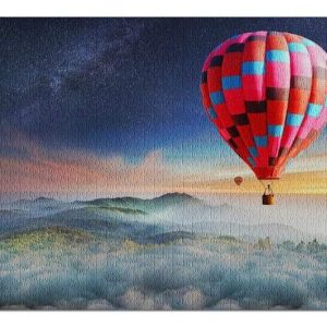 Colorful Hot Air Balloon Jigsaw Puzzle Set