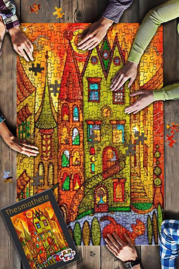 Colorful Houses ? Jigsaw Puzzle Set