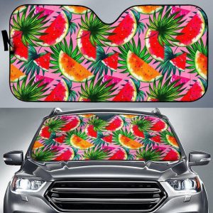 Colorful Leaf Watermelon Car Auto Sun Shade