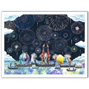 Colorful Night Jigsaw Puzzle Set