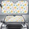 Colorful Onions White Car Auto Sun Shade