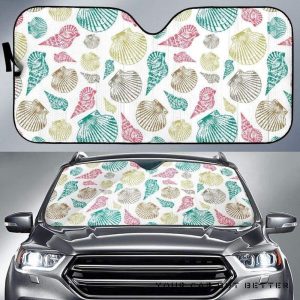 Colorful Shell Pattern Car Auto Sun Shade