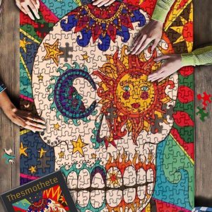 Colorful Skull ? Jigsaw Puzzle Set