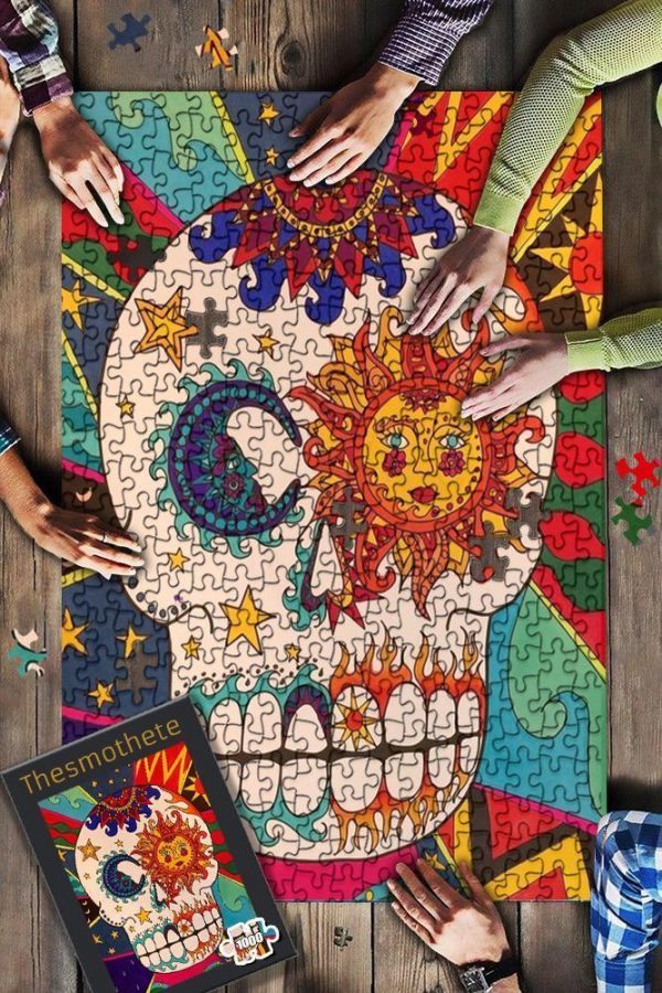 Colorful Skull ? Jigsaw Puzzle Set