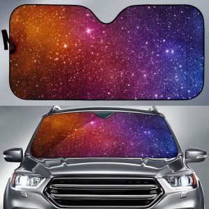 Colorful Stardust Galaxy Car Auto Sun Shade