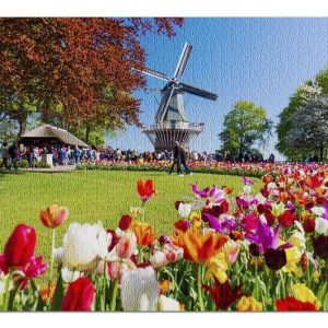 Colorful Tulips Jigsaw Puzzle Set