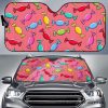 Colorful Wrapped Candy Pattern Car Auto Sun Shade
