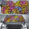 Colorful Zebra Leopard Car Auto Sun Shade