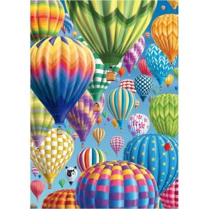 Colourful Balloons In The Sky Jigsaw Puzzle Set