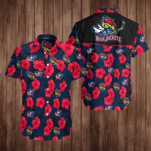 Columbus Blue Jackets Hawaiian Shirt Summer Button Up