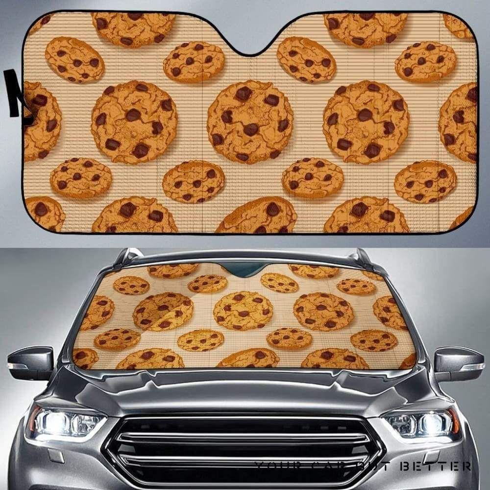 Cookie Pattern Car Auto Sun Shade Cookie Pattern Car Auto Sun Shade