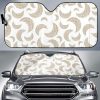 Cool Gold Moon Abstract Pattern Car Auto Sun Shade