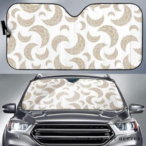Cool Gold Moon Abstract Pattern Car Auto Sun Shade
