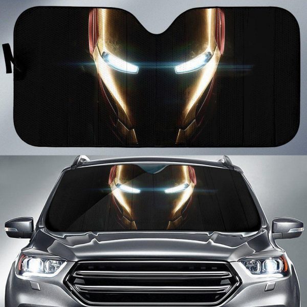 Cool Iron Man Mask Idea Car Auto Sun Shade