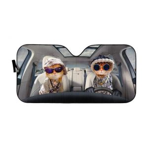 Cool Yellow Cats Car Auto Sun Shade