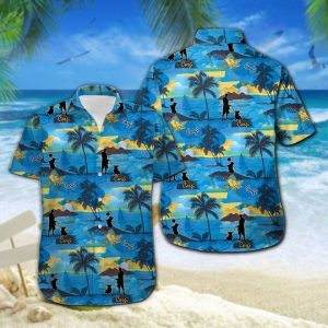 Corgi Hawaiian Shirt Summer Button Up